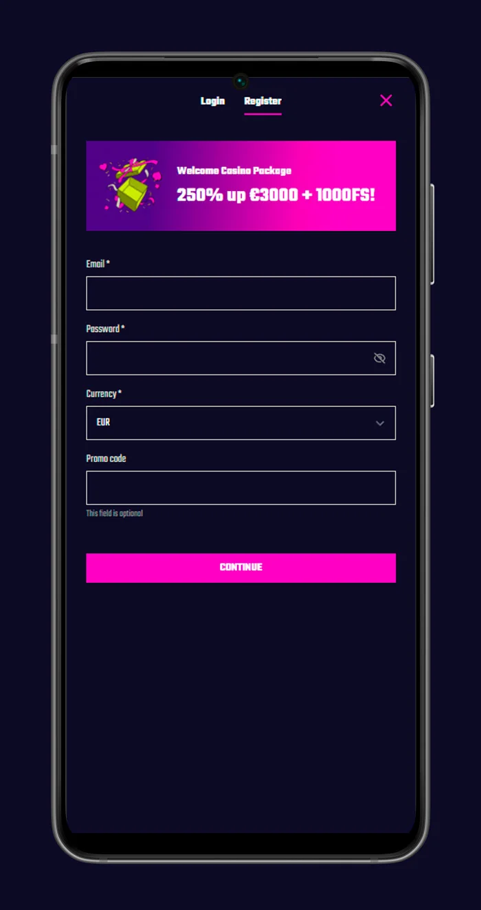 Frenzino casino sign up